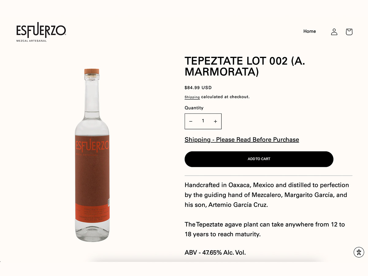 ESFUERZO MEZCAL detail 2